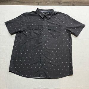 Stylish Dark Gray Patterned Men's Shirt